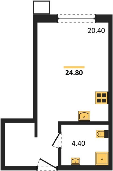 Фото №1: Студия 24 м² - Краснодар, Парк Победы, мкр. Прикубанский внутригородской округ