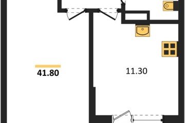 Фото №1: 1-комнатная квартира 41 м² - Краснодар, мкр. Прикубанский внутригородской округ, 