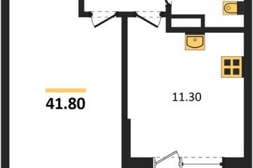 Фото №1: 1-комнатная квартира 41 м² - Краснодар, мкр. Прикубанский внутригородской округ, 