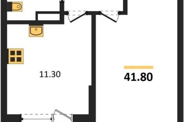 Фото №1: 1-комнатная квартира 41 м² - Краснодар, мкр. Прикубанский внутригородской округ, 