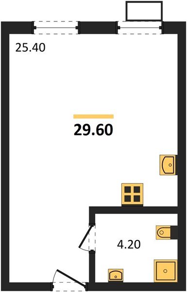 Фото №1: Студия 29 м² - Краснодар, Прикубанский внутригородской округ, мкр. Парк Победы