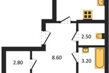 Фото №1: 2-комнатная квартира 68 м² - Краснодар, мкр. Парк Победы, 