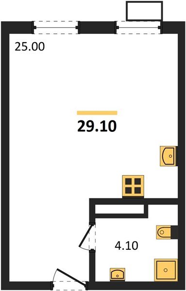 Фото №1: Студия 29 м² - Краснодар, Прикубанский внутригородской округ, мкр. Парк Победы