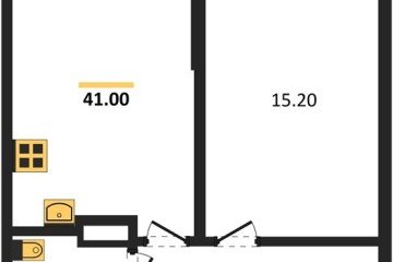 Фото №1: 1-комнатная квартира 41 м² - Краснодар, мкр. Парк Победы, 