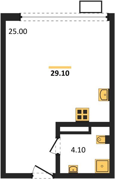 Фото №1: Студия 29 м² - Краснодар, Прикубанский внутригородской округ, мкр. Парк Победы