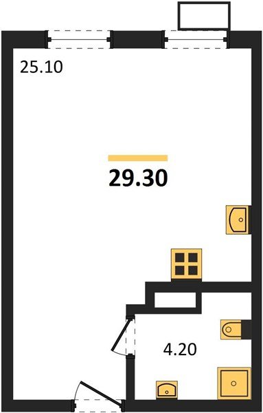 Фото №1: Студия 29 м² - Краснодар, Прикубанский внутригородской округ, мкр. Парк Победы