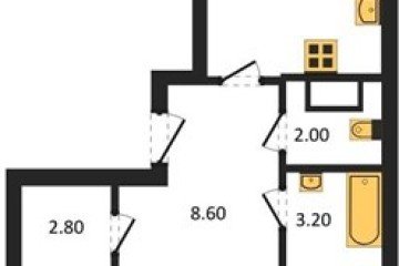 Фото №1: 2-комнатная квартира 67 м² - Краснодар, мкр. Парк Победы, 