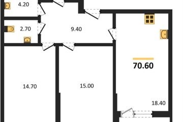 Фото №1: 2-комнатная квартира 70 м² - Краснодар, мкр. Парк Победы, 