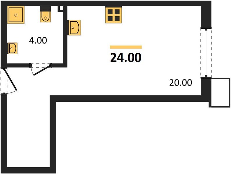 Фото №1: Студия 24 м² - Краснодар, Парк Победы, мкр. Прикубанский внутригородской округ