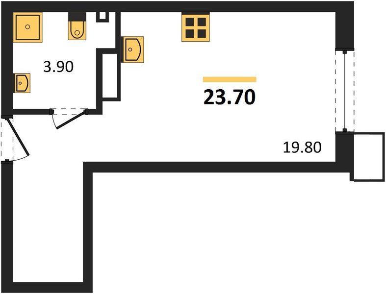 Фото №1: Студия 23 м² - Краснодар, Парк Победы, мкр. Прикубанский внутригородской округ