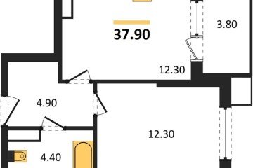 Фото №1: 1-комнатная квартира 37 м² - Краснодар, мкр. Прикубанский внутригородской округ, 