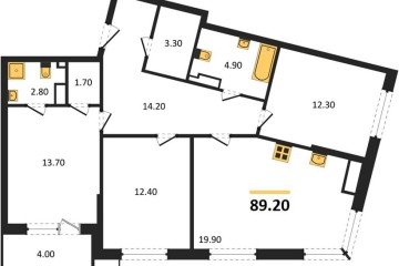 Фото №1: 3-комнатная квартира 89 м² - Краснодар, мкр. Парк Победы, 