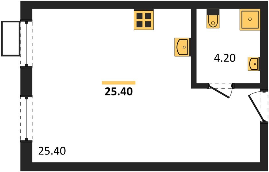 Фото №1: Студия 29 м² - Краснодар, Парк Победы, мкр. Прикубанский внутригородской округ