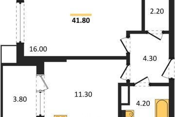 Фото №1: 1-комнатная квартира 41 м² - Краснодар, мкр. Прикубанский внутригородской округ, 