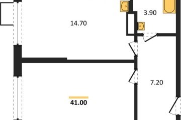 Фото №1: 1-комнатная квартира 41 м² - Краснодар, мкр. Прикубанский внутригородской округ, 