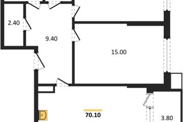 Фото №1: 2-комнатная квартира 70 м² - Краснодар, мкр. Прикубанский внутригородской округ, 