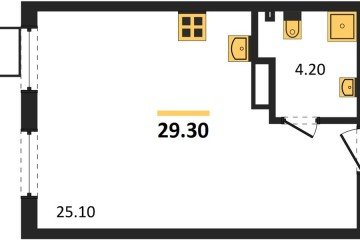 Фото №1: Студия 29 м² - Краснодар, мкр. Прикубанский внутригородской округ, 