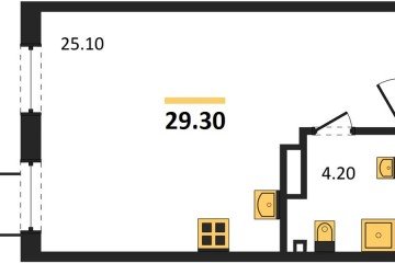 Фото №1: Студия 29 м² - Краснодар, мкр. Прикубанский внутригородской округ, 