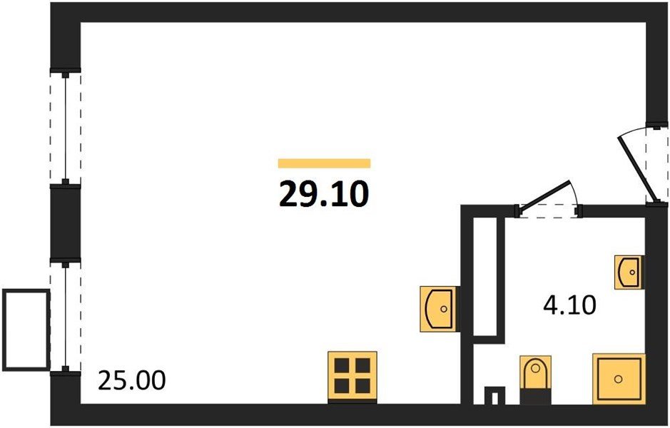 Фото №1: Студия 29 м² - Краснодар, Парк Победы, мкр. Прикубанский внутригородской округ