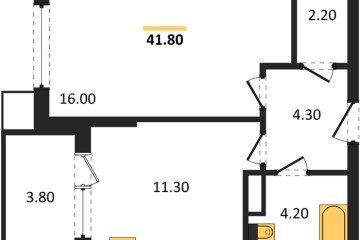 Фото №1: 1-комнатная квартира 41 м² - Краснодар, мкр. Прикубанский внутригородской округ, 