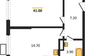 Фото №1: 1-комнатная квартира 41 м² - Краснодар, мкр. Прикубанский внутригородской округ, 