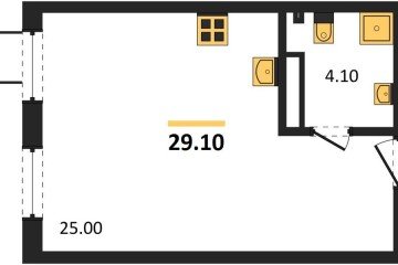 Фото №1: Студия 29 м² - Краснодар, мкр. Прикубанский внутригородской округ, 