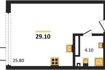 Фото №1: Студия 29 м² - Краснодар, мкр. Парк Победы, 