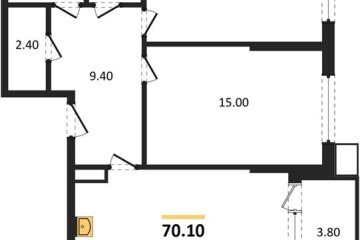 Фото №1: 2-комнатная квартира 70 м² - Краснодар, мкр. Парк Победы, 
