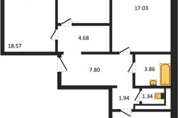 Фото №1: 3-комнатная квартира 84 м² - Приморско-Ахтарск, ул. Фестивальная, 20/3