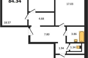 Фото №1: 3-комнатная квартира 84 м² - Приморско-Ахтарск, ул. Фестивальная, 20/3