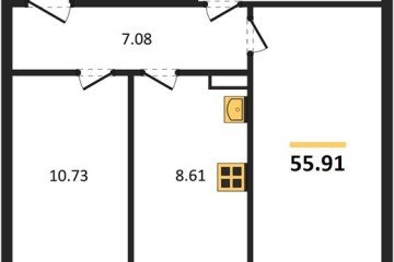 Фото №1: 2-комнатная квартира 55 м² - Краснодар, мкр. Восточно-Кругликовский, ул. Черкасская