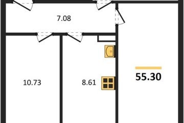 Фото №1: 2-комнатная квартира 55 м² - Краснодар, мкр. Восточно-Кругликовский, ул. Черкасская