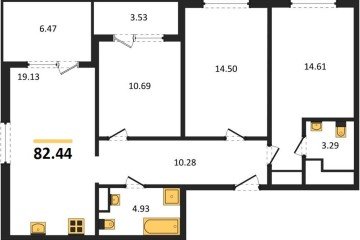 Фото №1: 3-комнатная квартира 80 м² - Краснодар, мкр. Прикубанский внутригородской округ, 