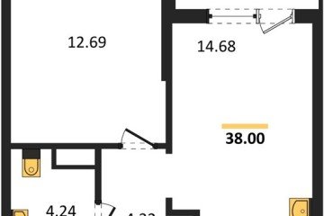 Фото №1: 1-комнатная квартира 37 м² - Краснодар, мкр. Прикубанский внутригородской округ, 