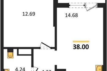 Фото №1: 1-комнатная квартира 37 м² - Краснодар, мкр. Прикубанский внутригородской округ, 