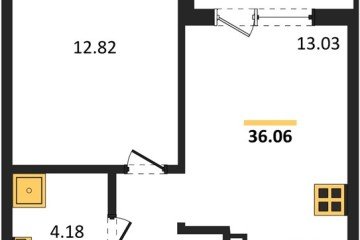 Фото №1: 1-комнатная квартира 36 м² - Краснодар, мкр. жилой комплекс Друзья, 