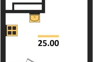 Фото №1: Студия 25 м² - Краснодар, мкр. ЖК Первое Место, ул. Виктора Казанцева, 1.2лит1