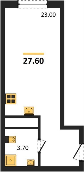 Фото №1: Студия 27 м² - Краснодар, Карасунский внутригородской округ, мкр. ЖК Первое Место, ул. Виктора Казанцева, 1.2лит1