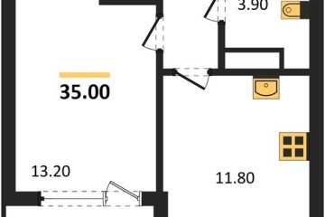 Фото №1: 1-комнатная квартира 35 м² - Краснодар, мкр. Карасунский внутригородской округ, ул. Виктора Казанцева, 1.2лит2