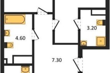 Фото №1: 2-комнатная квартира 71 м² - Краснодар, мкр. Карасунский внутригородской округ, ул. Виктора Казанцева, 1.2лит2