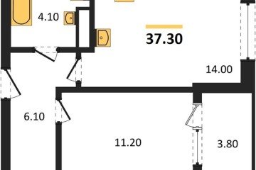 Фото №1: 1-комнатная квартира 37 м² - Краснодар, мкр. Карасунский внутригородской округ, ул. Виктора Казанцева, 1.2лит2
