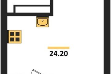Фото №1: Студия 24 м² - Краснодар, мкр. Карасунский внутригородской округ, ул. Виктора Казанцева, 1.2лит2