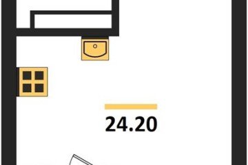 Фото №1: Студия 24 м² - Краснодар, мкр. Карасунский внутригородской округ, ул. Виктора Казанцева, 1.2лит2