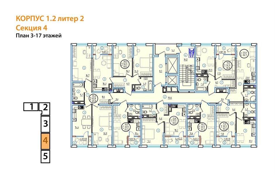 Фото №8: Студия 26 м² - Краснодар, мкр. Карасунский внутригородской округ, ул. Виктора Казанцева, 1.2лит2