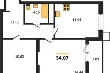 Фото №1: 2-комнатная квартира 54 м² - Знаменский, мкр. Карасунский внутригородской округ, 