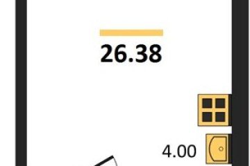 Фото №1: Студия 26 м² - Знаменский, мкр. Карасунский внутригородской округ, 