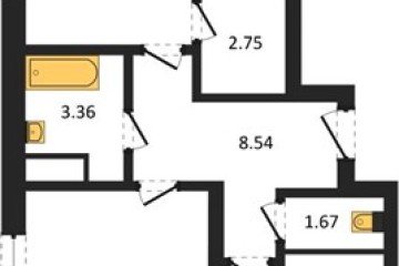 Фото №1: 2-комнатная квартира 66 м² - Знаменский, мкр. Родные Просторы, 