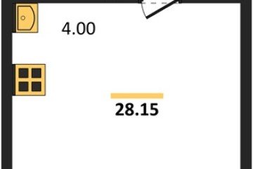 Фото №1: Студия 28 м² - Знаменский, мкр. Родные Просторы, 