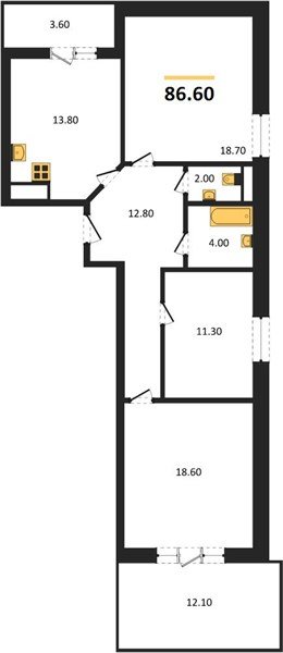 Фото №1: 3-комнатная квартира 86 м² - Гулькевичи