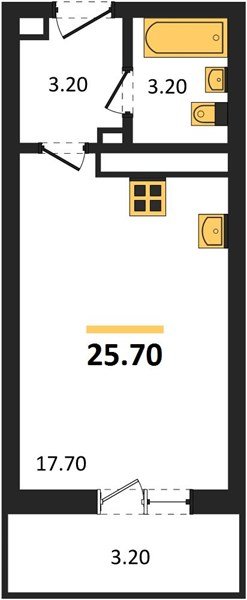 Фото №1: Студия 25 м² - Гулькевичи